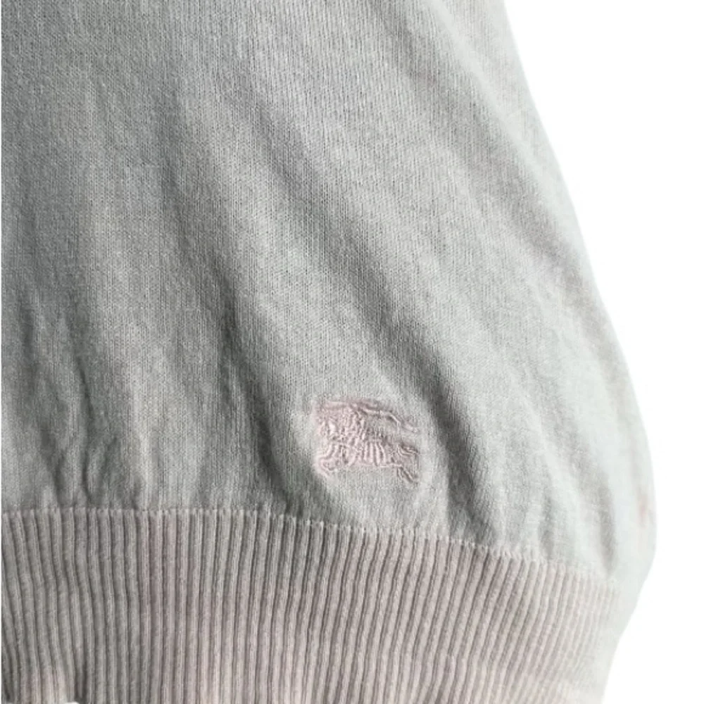 Burberry knit top silk cashmere blend light pink minimalist luxury soft sz sm - Picture 7 of 11